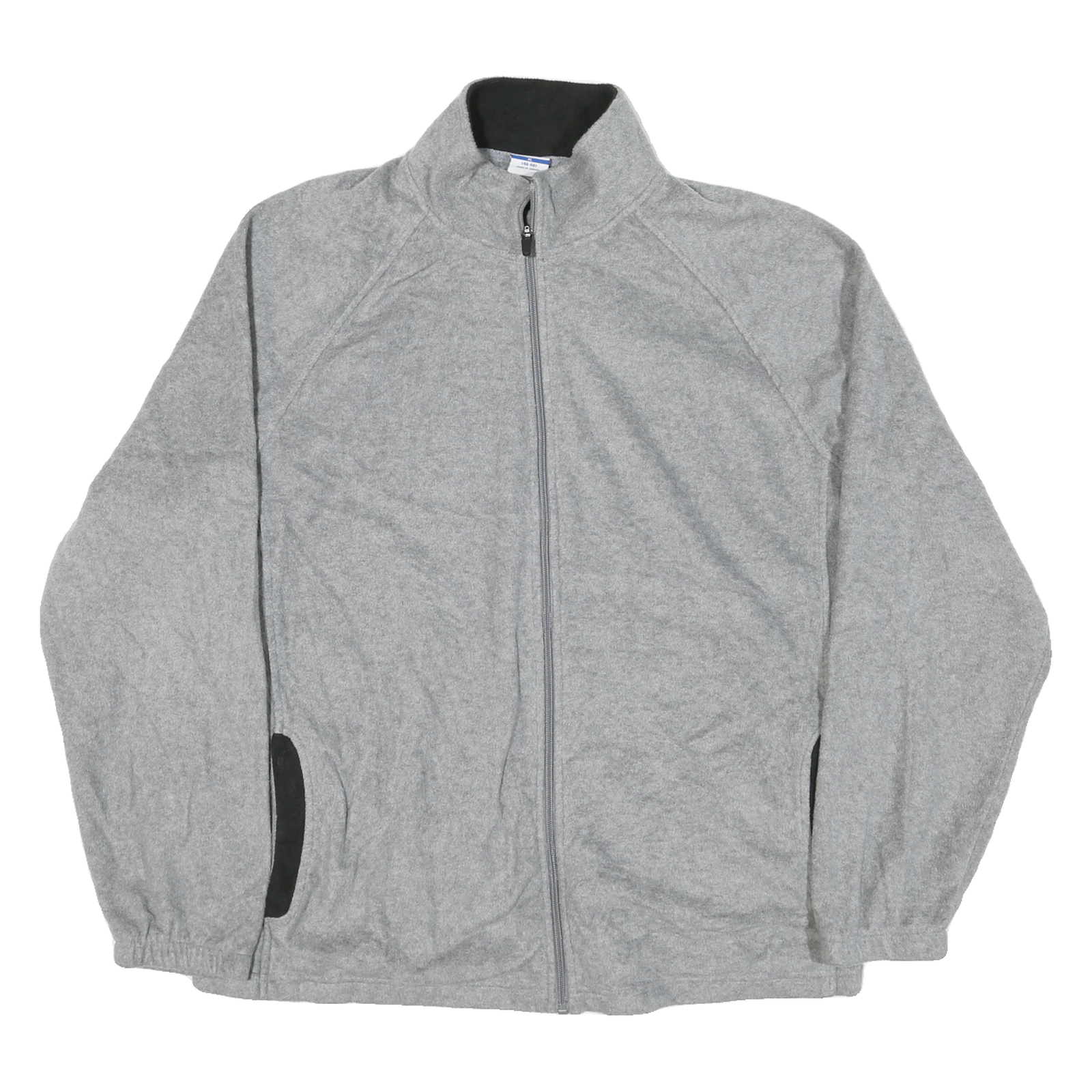 STARTER Mens Grey Jacket XL Polyester Blend Zip Plain Casual Lightweight