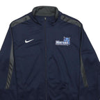 NIKE Mens Navy Blue Track Jacket M Polyester Sportswear Gym Zip Up Casual