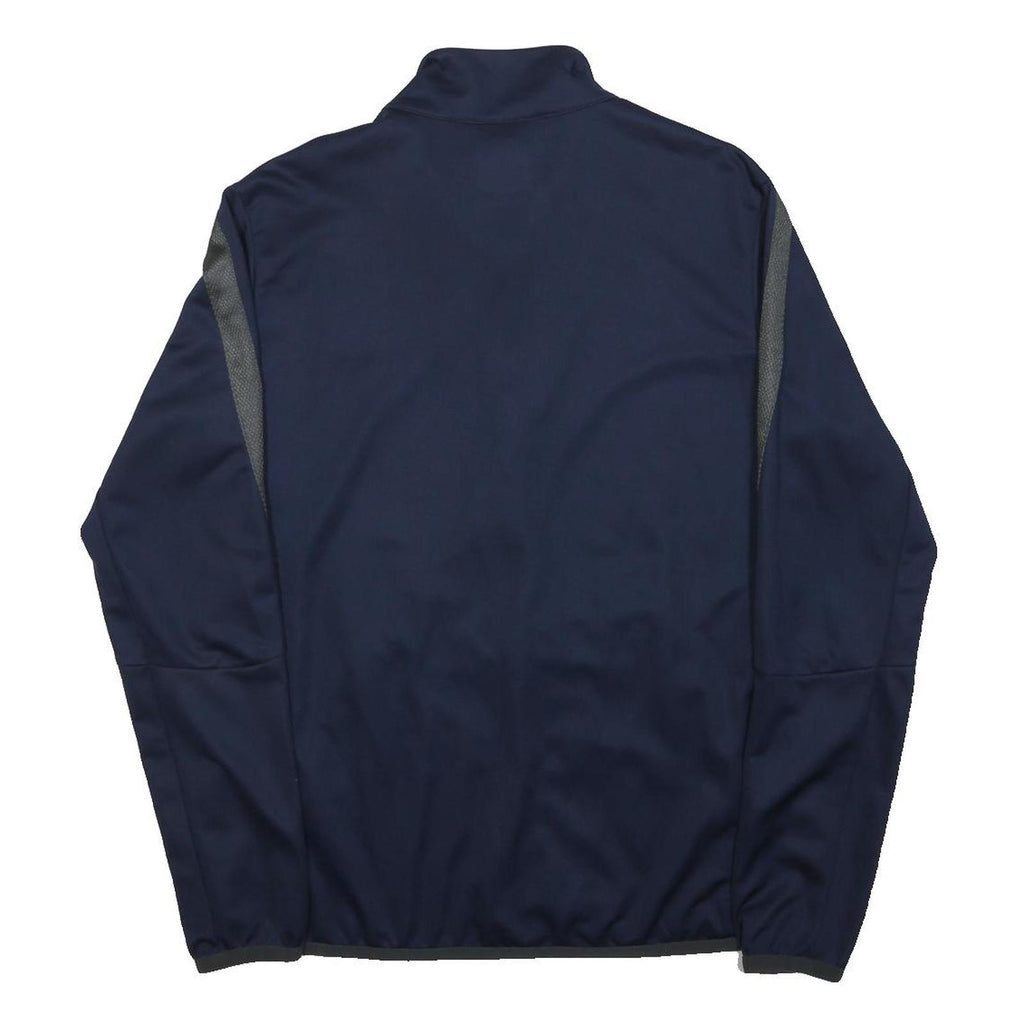 NIKE Mens Navy Blue Track Jacket M Polyester Sportswear Gym Zip Up Casual