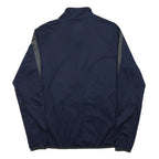 NIKE Mens Navy Blue Track Jacket M Polyester Sportswear Gym Zip Up Casual