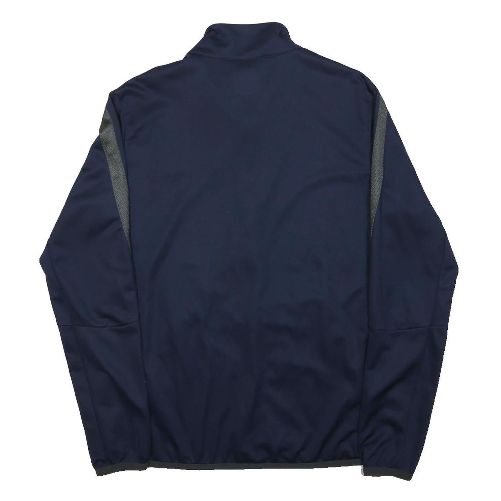 NIKE Mens Navy Blue Track Jacket M Polyester Sportswear Gym Zip Up Casual
