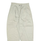 FORENZA Womens Cotton Beige Relaxed Tapered Trousers W30 L30 Casual Comfort