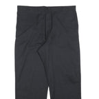 DICKIES Mens Black Regular Fit Straight Trousers Cotton Blend Zip W38 L30