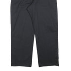 DICKIES Mens Black Regular Fit Straight Trousers Cotton Blend Zip W38 L30