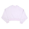 NIKE Womens Lilac Purple Crew Neck M Small Swoosh Logo Cropped Sweatshirt