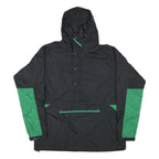 REI Mens Black & Green Outdoor Jacket 3XL Polyester Blend Zip Hooded Casual