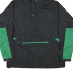 REI Mens Black & Green Outdoor Jacket 3XL Polyester Blend Zip Hooded Casual