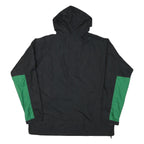 REI Mens Black & Green Outdoor Jacket 3XL Polyester Blend Zip Hooded Casual