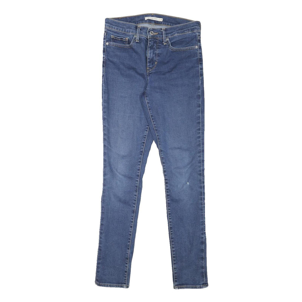 LEVI'S Womens Blue Slim Skinny Denim Jeans Zip W26 L28 Classic Comfort