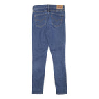 LEVI'S Womens Blue Slim Skinny Denim Jeans Zip W26 L28 Classic Comfort