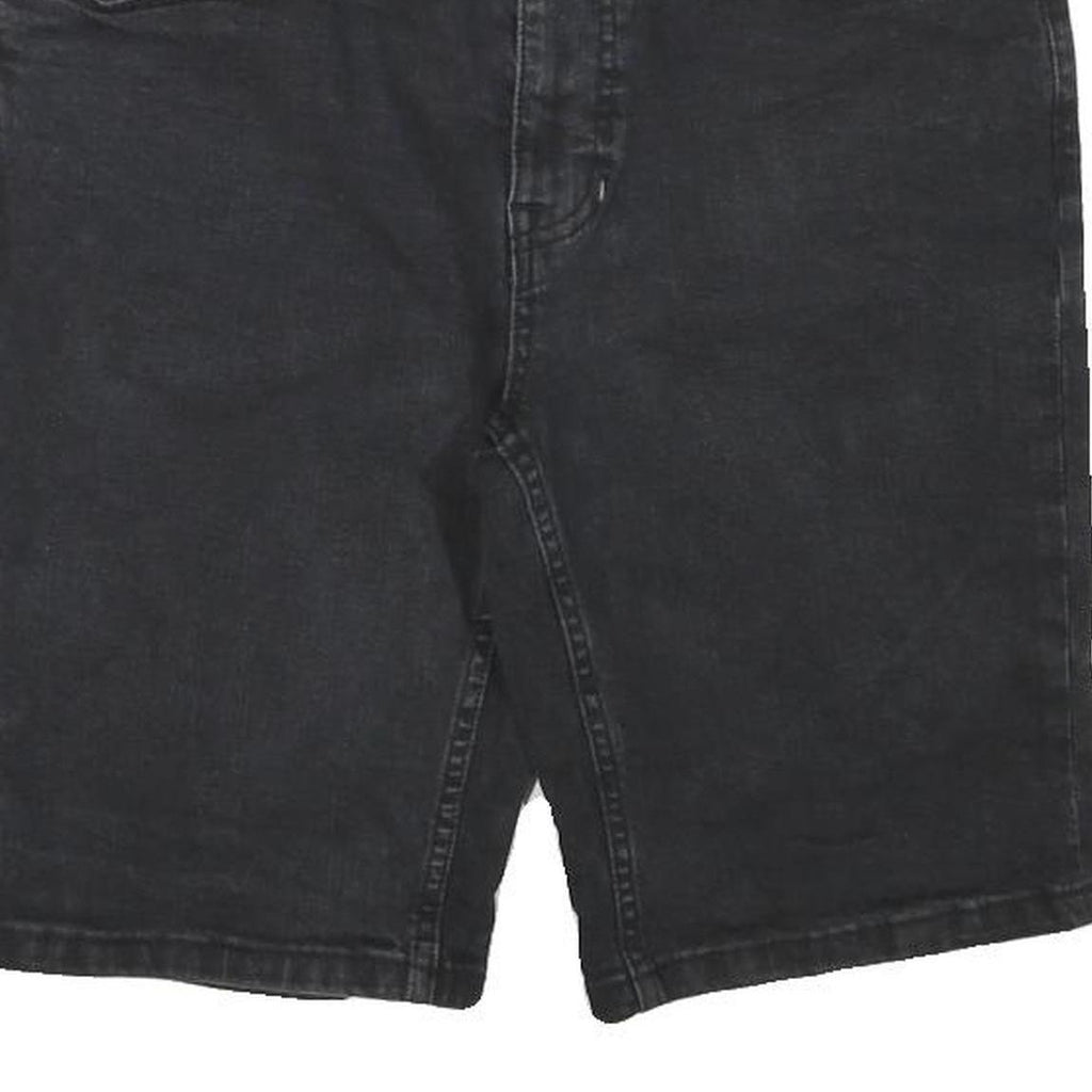 DKNY Womens Shorts Black Bedford Slim Fit L W32 Denim Casual Stylish