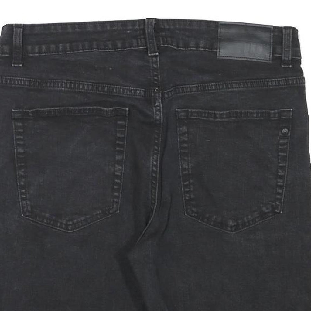 DKNY Womens Shorts Black Bedford Slim Fit L W32 Denim Casual Stylish