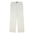 FJALLRAVEN Mens Polyamide White Regular Trousers W33 L36 Outdoor Hiking Zip