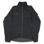 MAMMUT Womens Black Outdoor Jacket M Polyester Blend Zip Sports Activewear