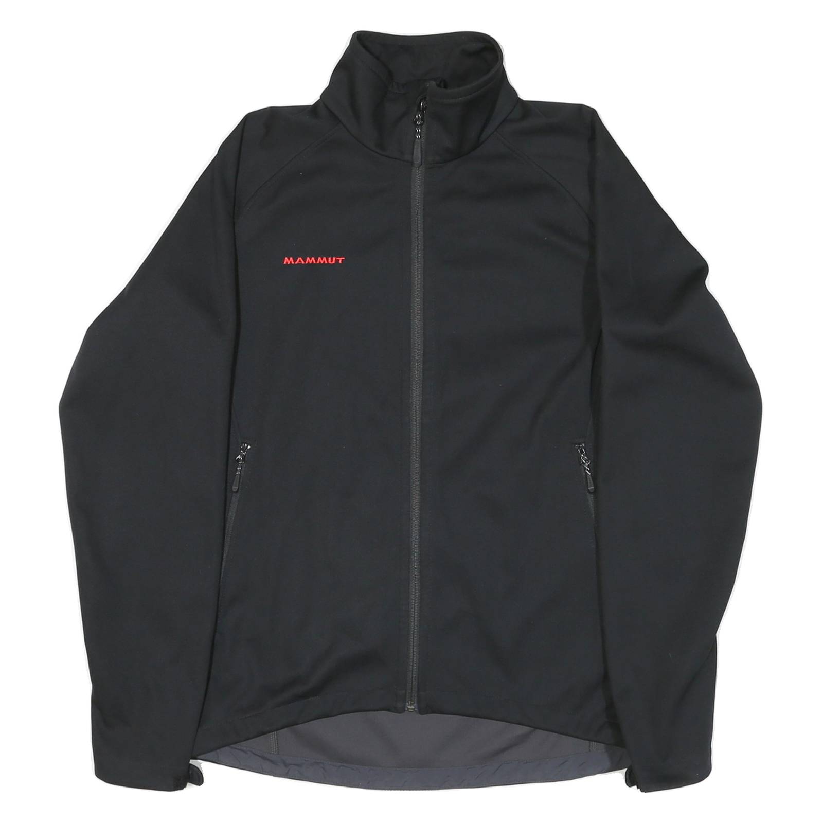 MAMMUT Womens Black Outdoor Jacket M Polyester Blend Zip Sports Activewear