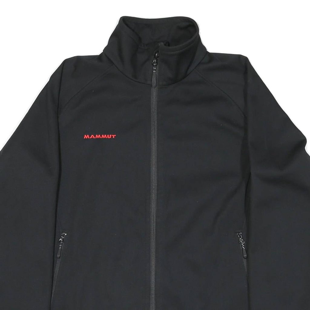 MAMMUT Womens Black Outdoor Jacket M Polyester Blend Zip Sports Activewear