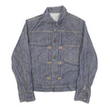 LEVI'S Womens Blue Denim Jacket XXS Cotton Blend Button Closure Classic Fit