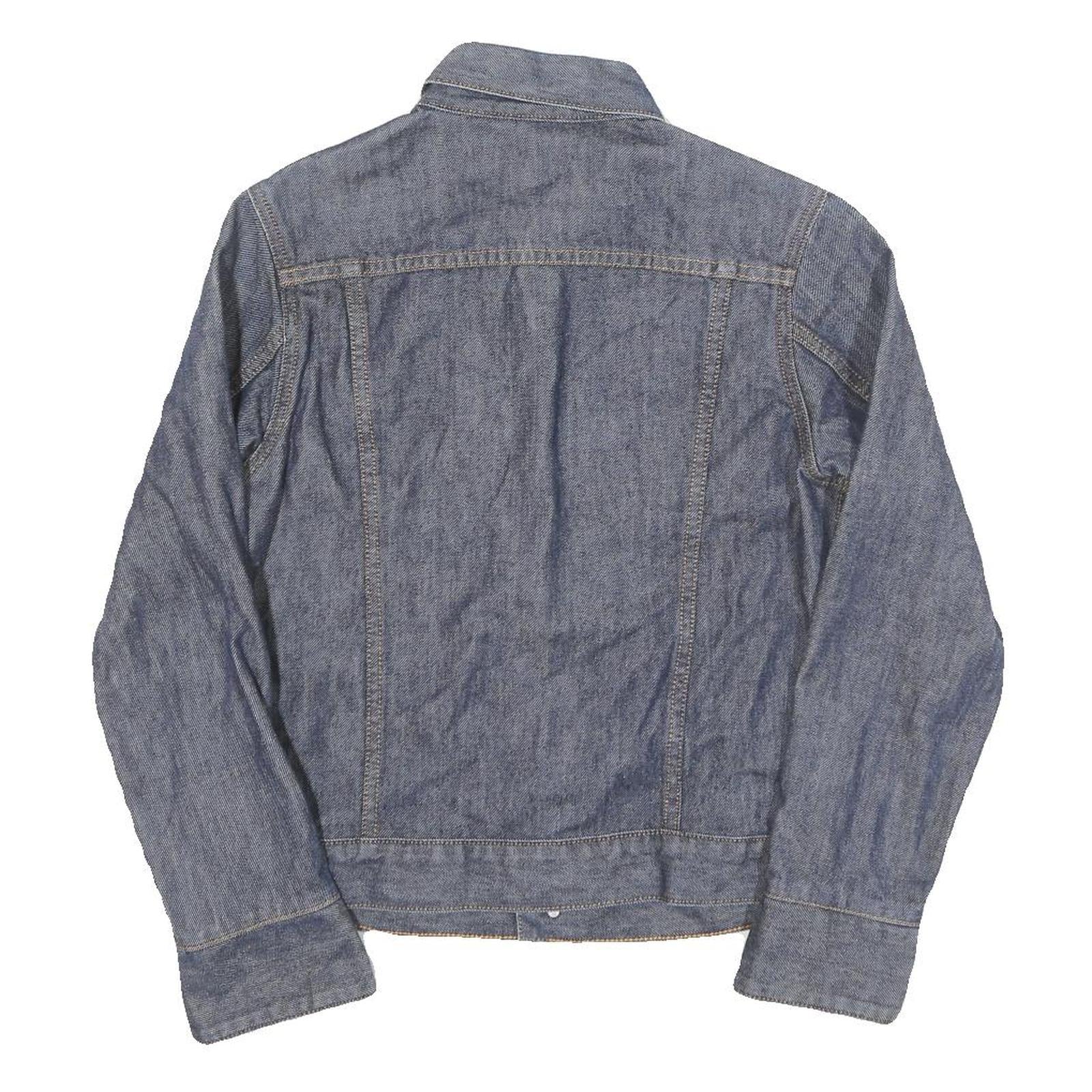 LEVI'S Womens Blue Denim Jacket XXS Cotton Blend Button Closure Classic Fit