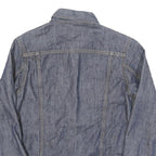 LEVI'S Womens Blue Denim Jacket XXS Cotton Blend Button Closure Classic Fit