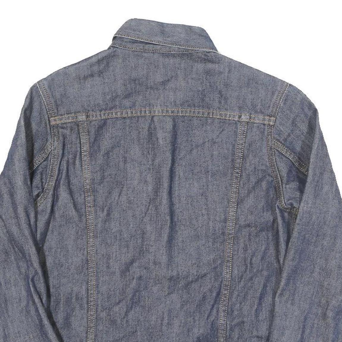 LEVI'S Womens Blue Denim Jacket XXS Cotton Blend Button Closure Classic Fit