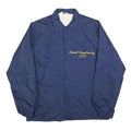 DUCKSTER Mens Blue Coach Jacket M Polyester Blend Button Closure Plain