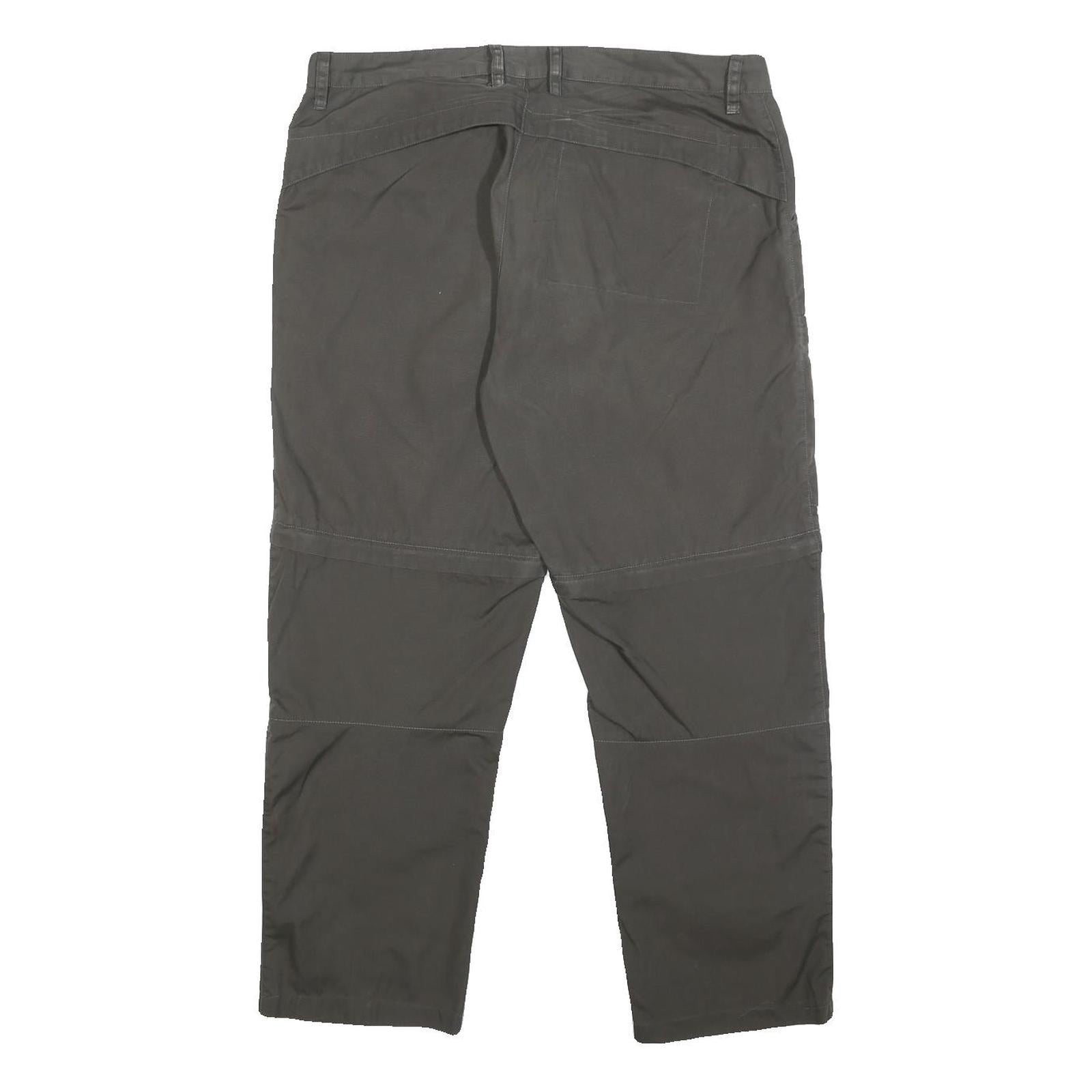 FJALLRAVEN Womens Polyester Grey Regular Fit Straight Trousers W32 L26 Casual