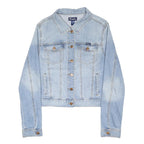 WRANGLER Womens Blue Denim Jacket XL Cotton Blend Button Closure Classic Fit
