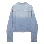 WRANGLER Womens Blue Denim Jacket XL Cotton Blend Button Closure Classic Fit