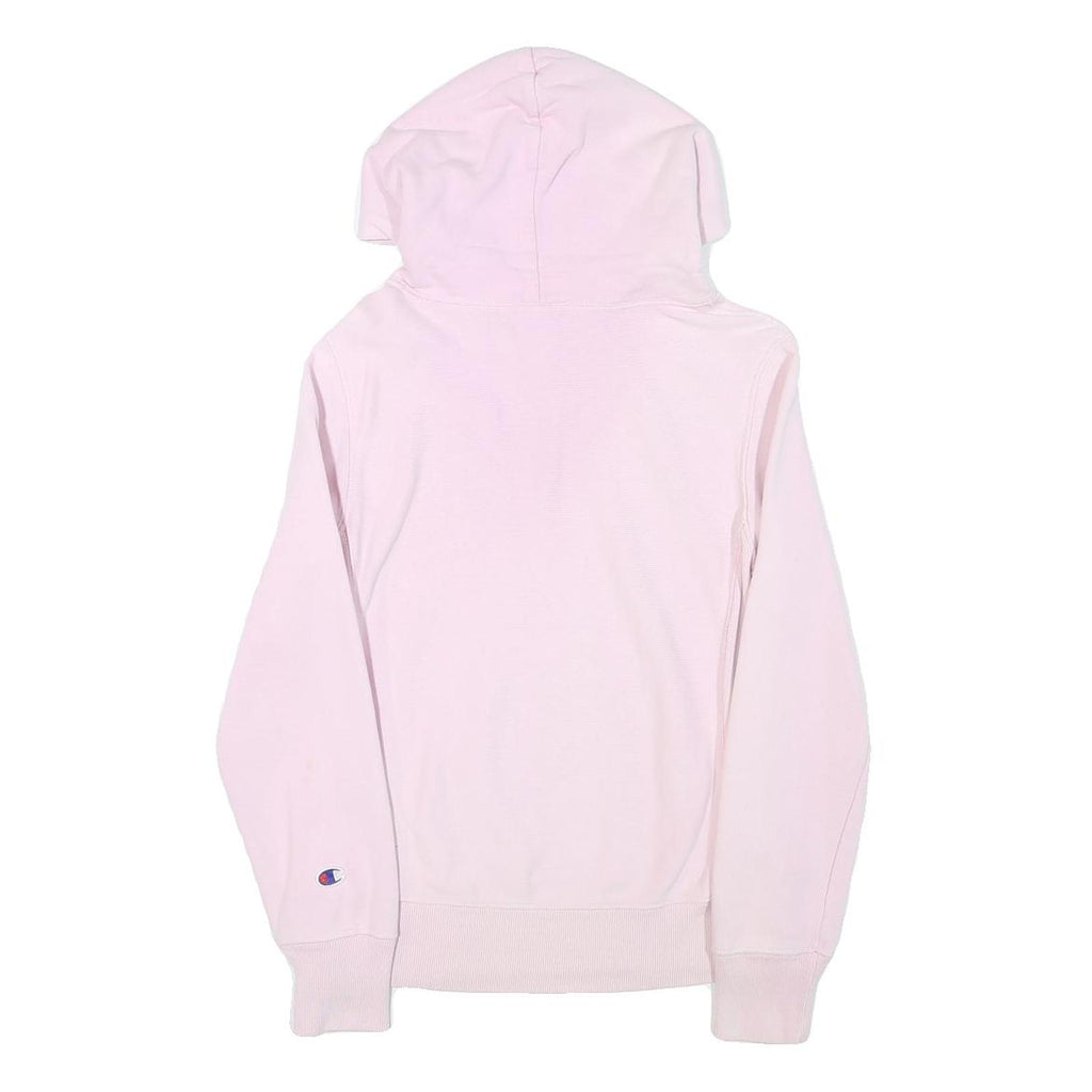 CHAMPION Womens Pink Pullover Hoodie S Cotton Blend Casual Sweatshirt