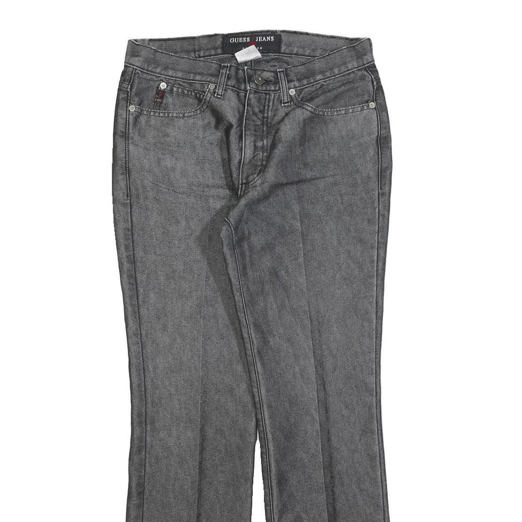 GUESS Womens Grey Regular Straight Denim Medium W29 L29 Zip Cotton Blend Jeans