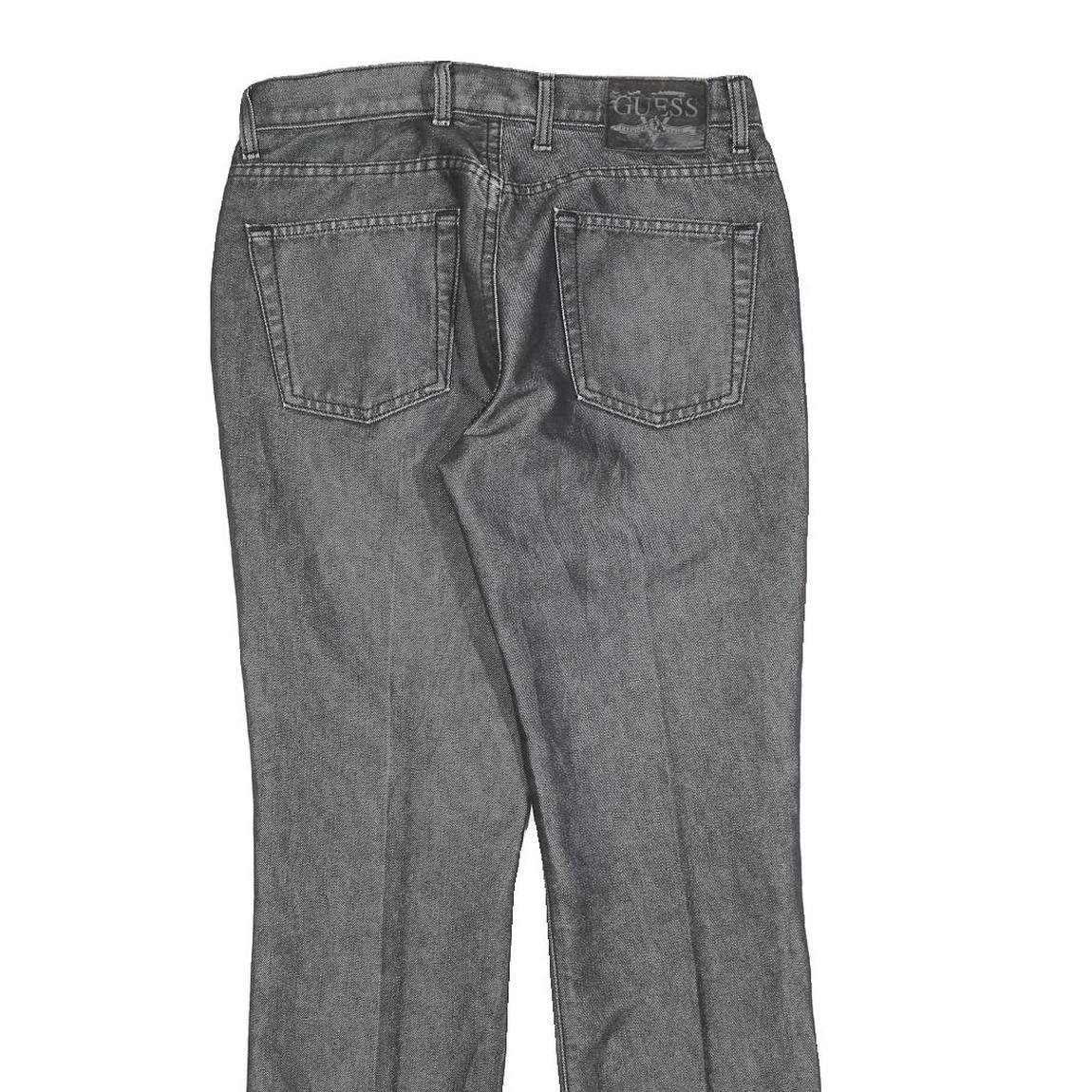 GUESS Womens Grey Regular Straight Denim Medium W29 L29 Zip Cotton Blend Jeans