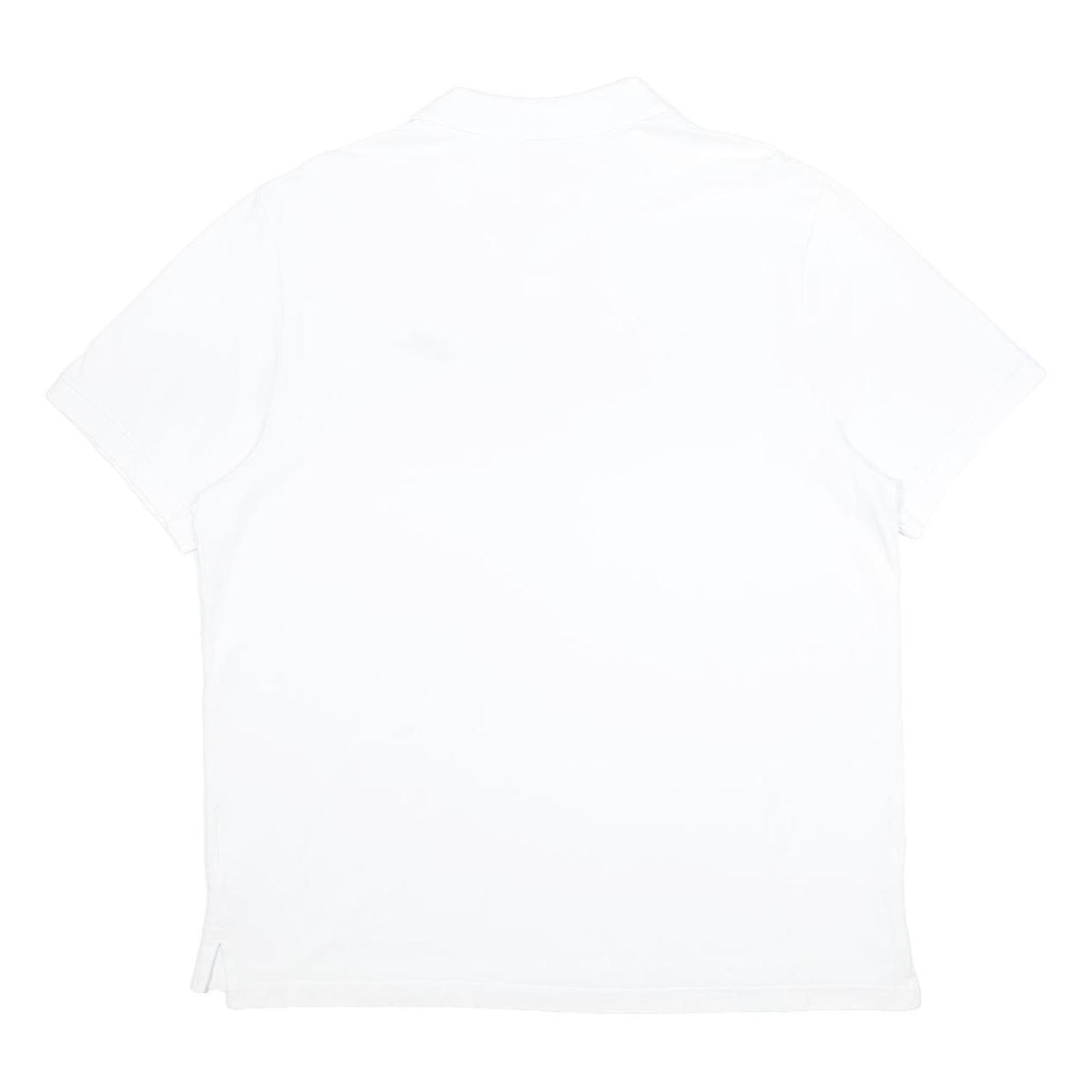 NIKE Mens White Short Sleeve Plain XL Polo Shirt Cotton Casual Summer