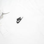 NIKE Mens White Short Sleeve Plain XL Polo Shirt Cotton Casual Summer