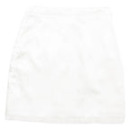 Womens Straight Skirt White Knee Length M