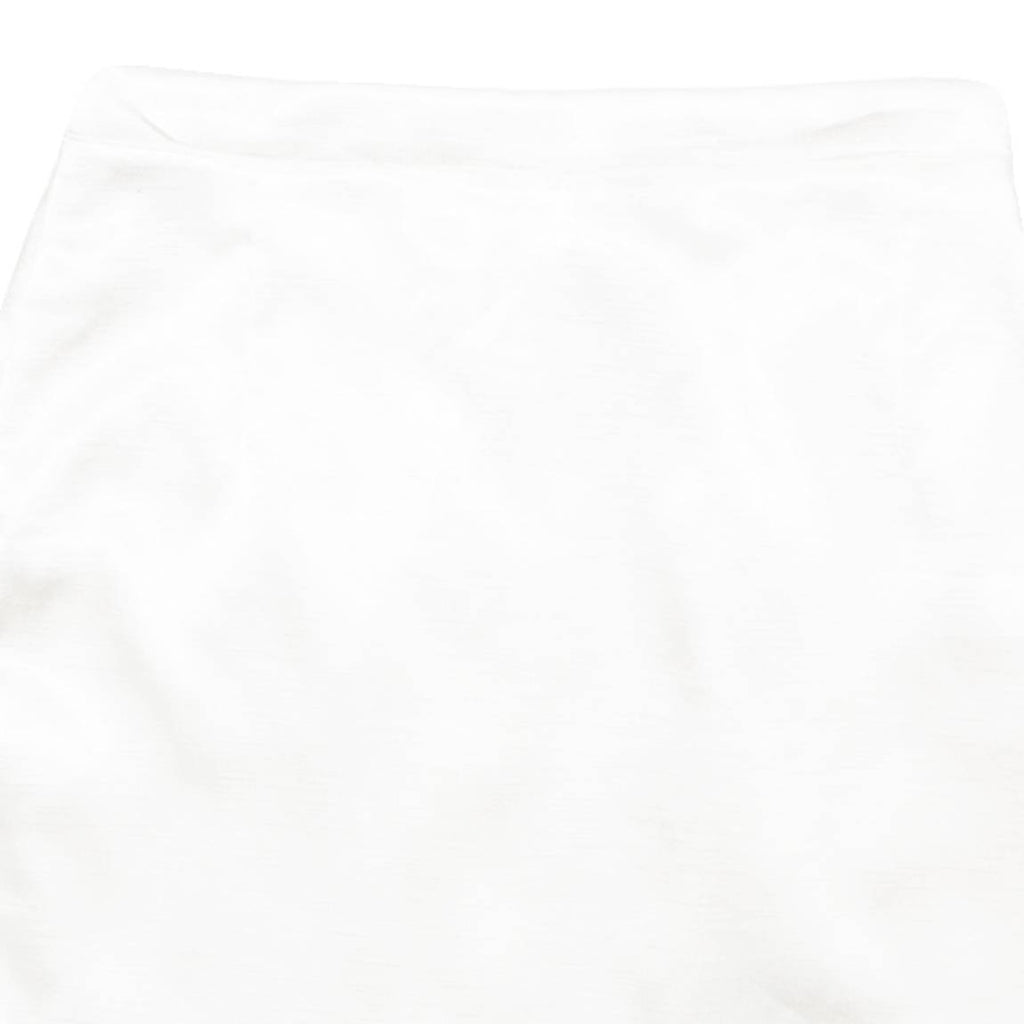Womens Straight Skirt White Knee Length M