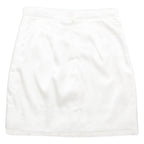 Womens Straight Skirt White Knee Length M