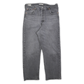 LEVI'S Womens Relaxed Jeans Grey Denim Medium W32 L27 Straight Fit Zip Closure