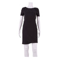 COAST Office Wear Womens Pencil Dress Black Animal Print Hi-Low UK 8