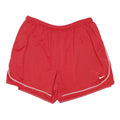 NIKE Mens Red Sports Casual Shorts M W32 Lightweight Polyester Blend