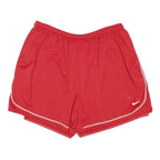 NIKE Mens Red Sports Casual Shorts M W32 Lightweight Polyester Blend