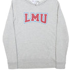CHAMPION Womens Grey Hoodie M LMU Cotton Blend Pullover Casual Sweatshirt
