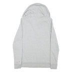 CHAMPION Womens Grey Hoodie M LMU Cotton Blend Pullover Casual Sweatshirt