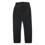 LEVI'S 534 02 Womens Jeans Black Slim Straight Denim Medium W24 L26 Zip