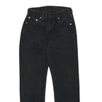 LEVI'S 534 02 Womens Jeans Black Slim Straight Denim Medium W24 L26 Zip
