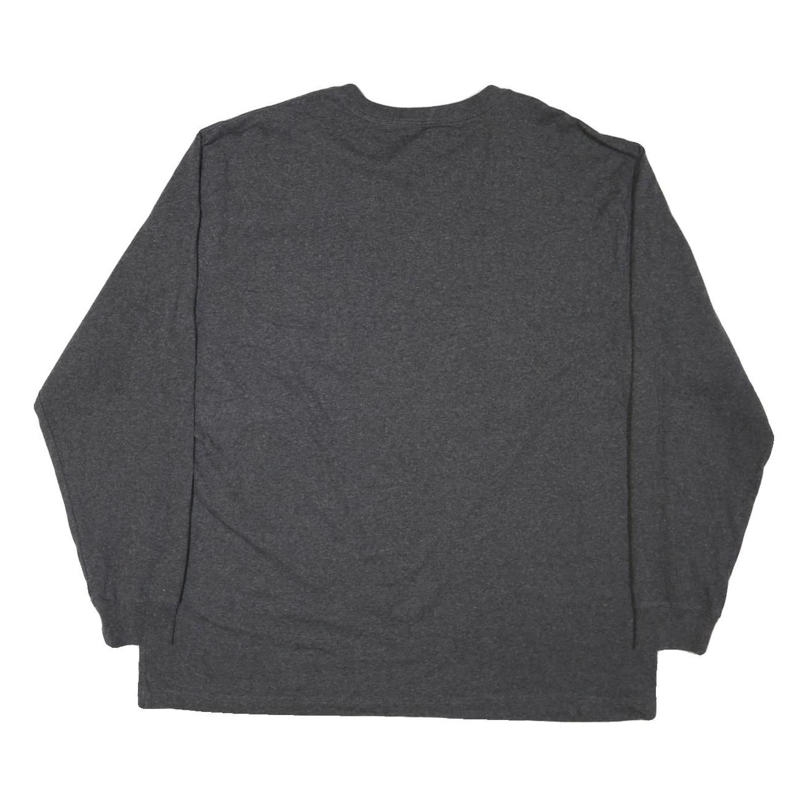 CARHARTT Mens Charcoal Grey Long Sleeve Crew Neck XL Cotton Blend Safety T-Shirt