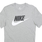 NIKE Mens Grey Crew Neck Short Sleeve S Cotton Graphic T-Shirt Sweat Casual