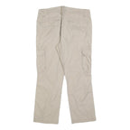 OUTDOOR DEPT Womens Cotton Blend Beige Regular Fit Cargo Trousers W36 L28