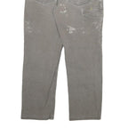 CARHARTT Mens Cotton Blend Grey Relaxed W34 L30 Workwear Trousers Zip Closure