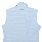 MAMMUT Womens Blue Check Sleeveless Shirt M Lightweight Summer Top Outdoor