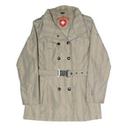 WELLENSTEYN Womens Beige Jacket M Polyester Blend Button Plain Stylish